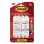 Mini Hooks, Plastic, White, Supports 0.5 lb, 18/Pack1