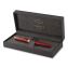 Sonnet Fountain Pen with Gift Box, Medium Fountain Nib, Red Ink, Red Lacquer/Gold Barrel1