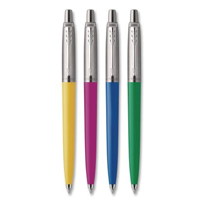 Jotter Ballpoint Pen, Spirit of the 1990s Collection, Retractable, Medium 0.7 mm, Black Ink, Assorted Barrel Colors, 4/Pack1