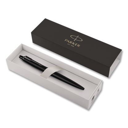 Jotter XL Ballpoint Pen, Monochrome Collection, Retractable, Medium, Blue Ink, Matte Black Barrel1