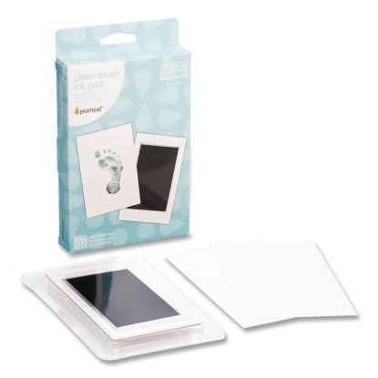 Babyprints Clean-Touch Ink Pad, Newborn Size Accommodates Hand/Feet Up to 2.25" x 3.5", Clean-Touch Ink Pad/(2) Imprint Cards1