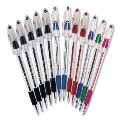 R.S.V.P. Ballpoint Pen, Stick, Medium 1 mm, Assorted Ink and Barrel Colors, Dozen1