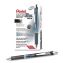 EnerGel RTX Deluxe Gel Pen, Retractable, Fine 0.5 mm, Black Ink, Black/Blue Barrel, Dozen1