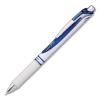 EnerGel Pearl Deluxe RTX Gel Pen, Retractable, Fine 0.5 mm, Blue Ink, Pearl White/Black Barrel, Dozen2