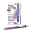 EnerGel RTX Deluxe Gel Pen, Retractable, Medium 0.7 mm, Violet Ink, Violet/Blue Barrel, Dozen1