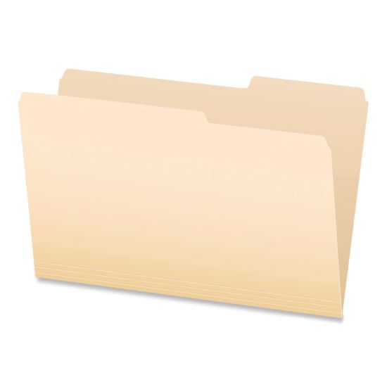 Manila File Folders, 2/5-Cut Tabs: Right of Center, Legal Size, 0.75" Expansion, Manila, 100/Box1