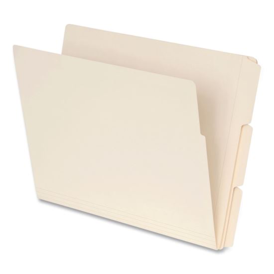 Manila End Tab Expansion Folders, 1/3-Cut Tabs: Assorted, Letter Size, 0.75" Expansion, Manila, 100/Box1