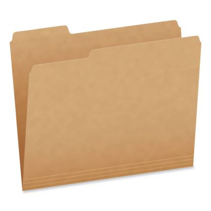 Kraft File Folders, 1/3-Cut Tabs: Assorted, Letter Size, 0.75" Expansion, Kraft, 50/Box1