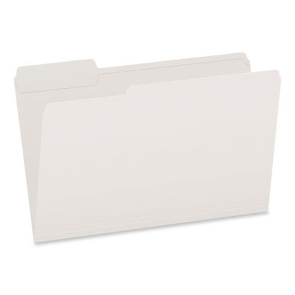 Double-Ply Reinforced Top Tab Colored File Folders, 1/3-Cut Tabs: Assorted, Legal, 0.75" Expansion, White, 100/Box1