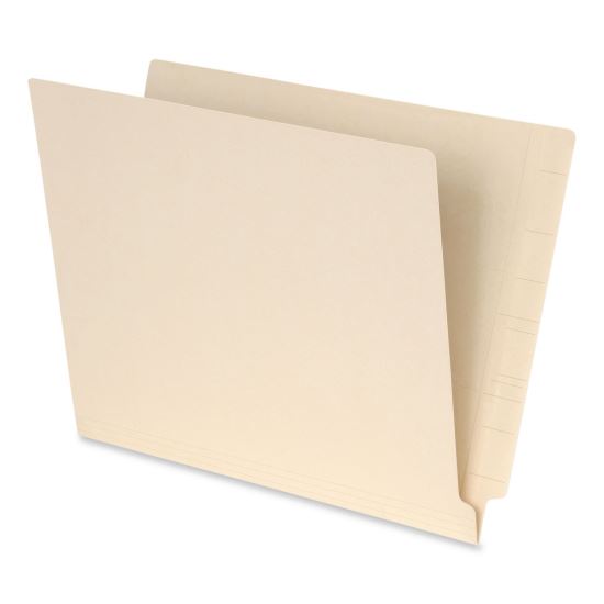Manila End Tab Folders, Straight Tabs, Letter Size, 0.75" Expansion, Manila, 100/Box1