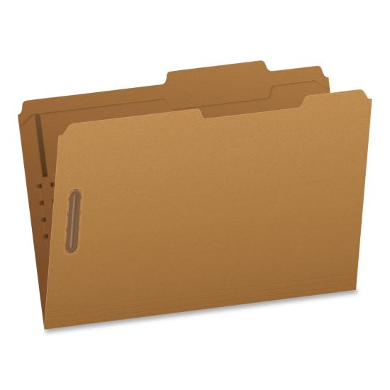 Kraft Fastener Folders, 2/5-Cut Tab: Right of Center, Expands 0.75", 2 Fasteners, Legal Size, Kraft, 50/Box1