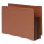 End Tab File Pocket, Dark Brown Gusset, 3.5" Expansion, Legal Size, Brown/Dark Brown, 10/Box1