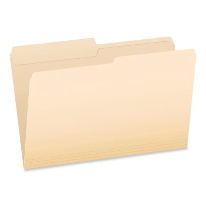 Manila File Folders, 1/2-Cut Tabs: Assorted, Legal Size, 0.75" Expansion, Manila, 100/Box1