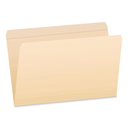 Manila File Folders, Straight Tabs, Legal Size, 0.75" Expansion, Manila, 100/Box1