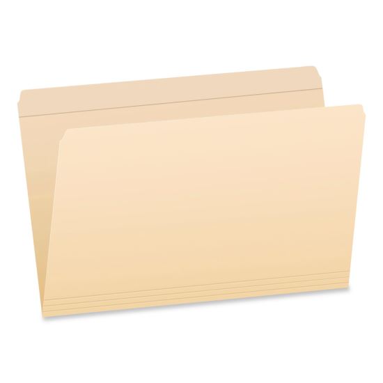Manila File Folders, Straight Tabs, Legal Size, 0.75" Expansion, Manila, 100/Box1