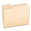 Manila File Folders, 1/3-Cut Tabs: Assorted, Letter, 0.75" Expansion, Manila, 100/Box1