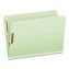 Heavy-Duty Pressboard Fastener Folders, Straight Tab, Expands 2", 2 Fasteners, Legal Size, Light Green, 25/Box1