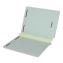Colored Pressboard End Tab Fastener Folders, Straight Tab, Expands 2", 2 Fasteners, Letter Size, Light Green, 25/Box1