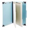 Hanging Classification Folders with Dividers, 2 Dividers, 2/5-Cut Exterior Tabs, Letter Size, Light Blue, 10/Box2