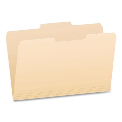 Manila File Folders, 1/3-Cut Tabs: Center Position, Legal Size, 0.75" Expansion, Manila, 100/Box1