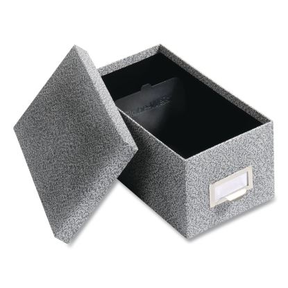 Index Card File Box, Holds 1,000 4 x 6 Cards, 6.63 x 11.63 x 5, Fiberboard, Black Agate1