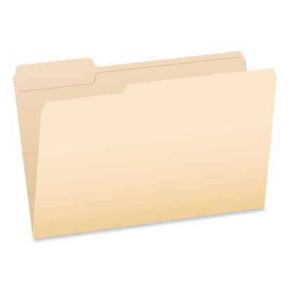 Reinforced Top File Folders, 1/3-Cut Tabs: Assorted Positions, Legal Size, Manila, 100/Box1