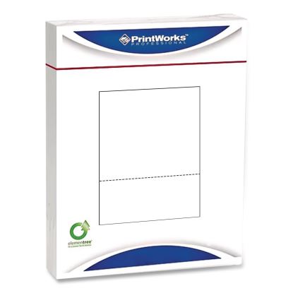 Perforated Paper, 92 Bright, Perforated 3.63 from Bottom, 24 lb Bond Weight, 8.5 x 11, White, 500 Sheets/Ream, 5 Reams/Carton1
