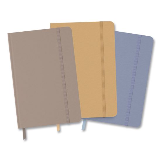 Hardcover Journal, Medium/College Rule, Assorted Cover Colors, (64) 8.25 x 5.5 Sheets, 3/Pack1