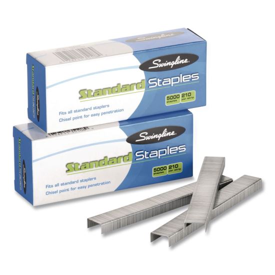 Standard Staples, 0.25" Leg, Steel, 5,000/Box, 100 Boxes/Carton1