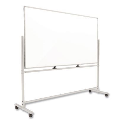 Magnetic Steel Mobile Dry Erase Board, 72 x 40, White Surface, Silver Aluminum Frame1