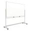 Magnetic Steel Mobile Dry Erase Board, 72 x 40, White Surface, Silver Aluminum Frame1