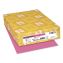 Color Paper, 24 lb Bond Weight, 8.5 x 11, Pulsar Pink, 500 Sheets/Ream, 10 Reams/Carton1
