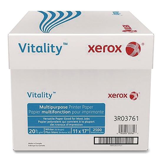 Vitality Multipurpose Printer Paper, 92 Bright, 20 lb Bond Weight, 11 x 17, White, 500 Sheets/Reams, 5 Reams/Carton1