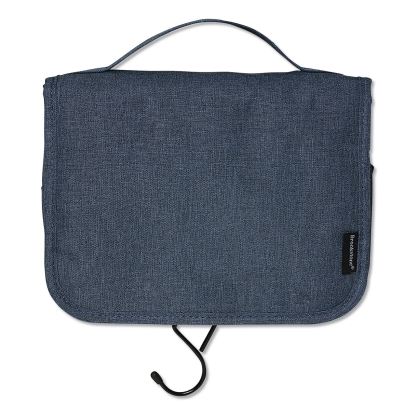 Fabric Toiletry Bag, 8.66 x 3.35 x 8.46, Blue1