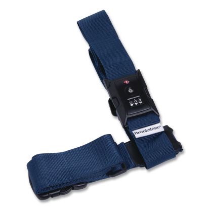 Cross Luggage Strap and TSA Combination Lock, Blue1