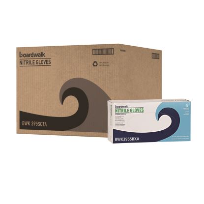 Blue Disposable Nitrile Gloves, 380 Series, Powder-Free, X-Large, 4 mil Thick, 9.5" Long, Blue, 100/Box, 10 Boxes/Carton1