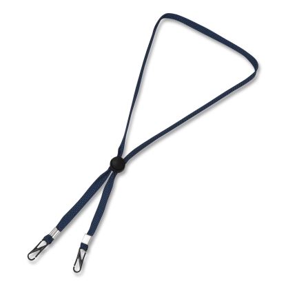Face Mask Lanyard, Plastic Fastener, 30" Long, Navy1