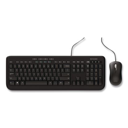 Wired Desktop 600 Keyboard and Optical Mouse Combo, USB, Black1