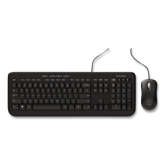 Wired Desktop 600 Keyboard and Optical Mouse Combo, USB, Black1