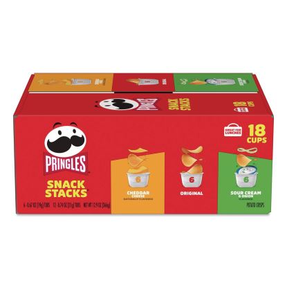 Snack Stacks, Assorted Flavors, 18 Cups/Carton1