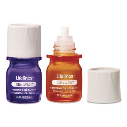 ClickWick Essential Oil Replacements, Citrus Grove and In Bloom, 0.25 oz, 2/Pack1