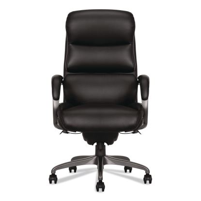 Aberdeen Executive Chair, Supports Up to 275 lb, 21" to 25" Seat Height, Black Seat and Back, Gray Base1