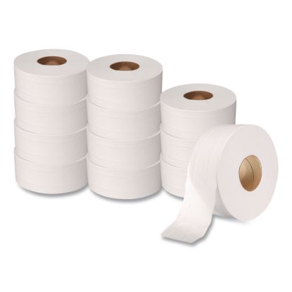 ULTRA Jumbo Roll Tissue, Septic Safe, 2-Ply, 3.3" x 1,000 ft, White, 12 Rolls/Carton1