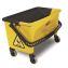 HYGEN Press Wring Bucket for Microfiber Flat Mops, 43 qt, Yellow/Black1