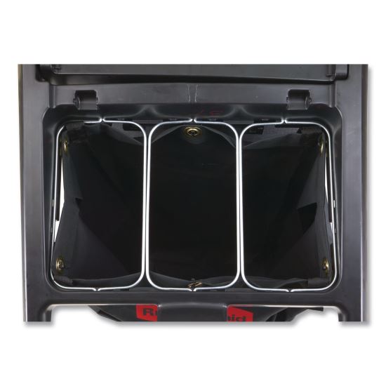 Triple Waste Wire Bag Holder for Rubbermaid Commercial Janitorial and Housekeeping Carts, 3 x 12.5 x 0.13, Steel1