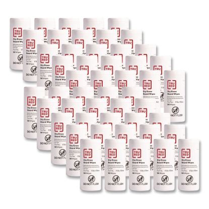 Dry Erase Board Wipes, 7 x 7, Low Odor, White, 50/Pack1