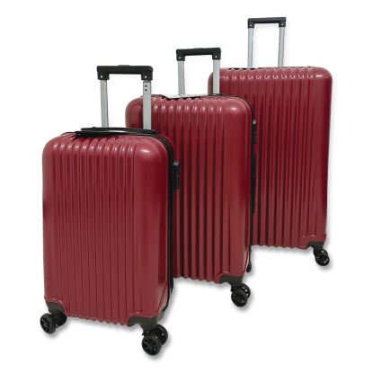 FORTE Banda ABS 3-Piece Luggage Set, Red1
