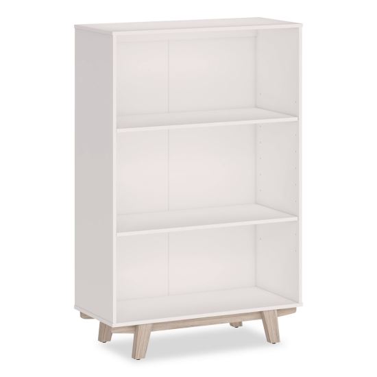 Whitney Bookcase, Three Shelves, 31.75w x 14d x 48.25h, White1