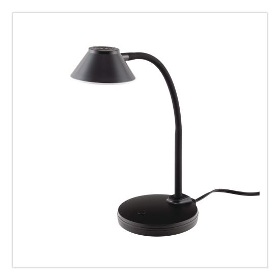 LED Gooseneck Desk Lamp, 13" High, Black1