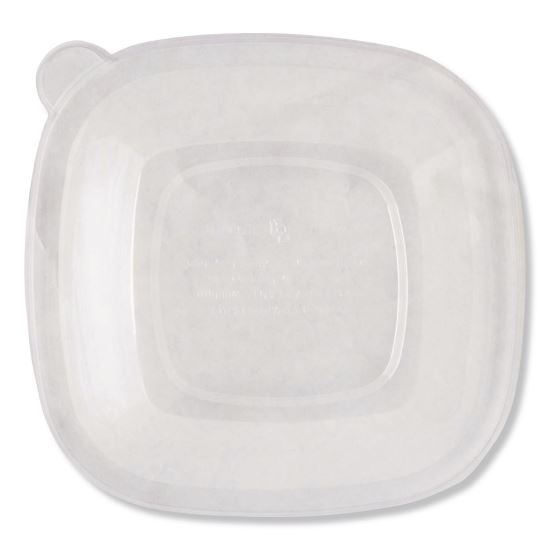 PLA Lids for Fiber Bowls, 8.8 x 8.8, Clear, 200/Carton1
